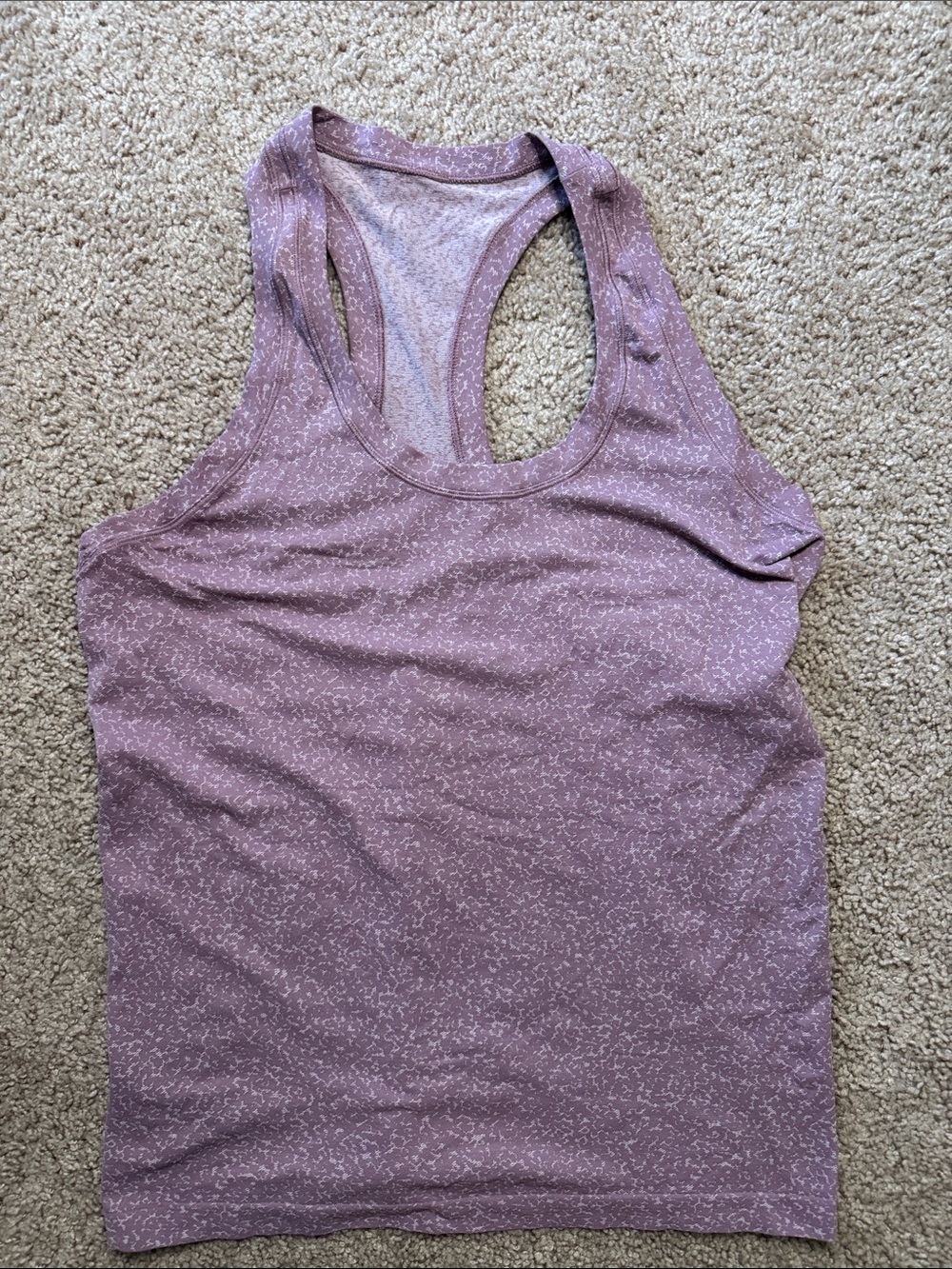Women's Mauve Racerback Tank Top - Lightweight Stretch
